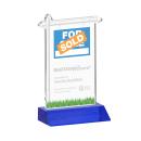 Real Estate Blue Unique Crystal Award