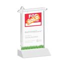 Real Estate White Unique Crystal Award