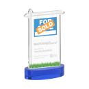 Real Estate Blue on Alberton Base Unique Crystal Award