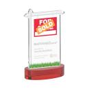 Real Estate Red on Alberton Base Unique Crystal Award