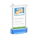 Real Estate Sky Blue on Alberton Base Unique Crystal Award