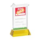 Real Estate Gold on Hartford Base Unique Crystal Award