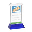 Real Estate Blue on Hartford Base Unique Crystal Award