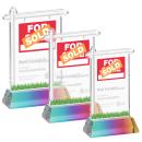 Real Estate Prismatic on Hartford Base Unique Crystal Award