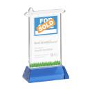 Real Estate Sky Blue on Hartford Base Unique Crystal Award