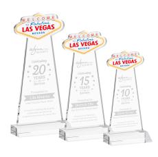 Las Vegas Clear Unique Crystal Award - Crystal Awards