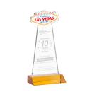 Las Vegas Amber Unique Crystal Award