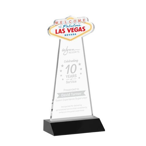 Awards and Trophies - Crystal Awards - Las Vegas Black Unique Crystal Award