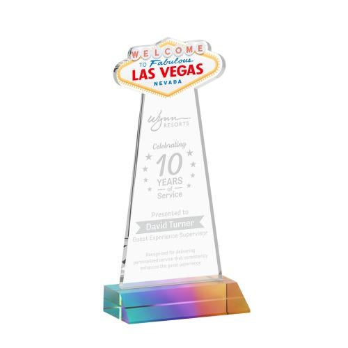 Awards and Trophies - Crystal Awards - Las Vegas Prismatic Unique Crystal Award
