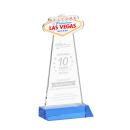 Las Vegas Sky Blue Unique Crystal Award