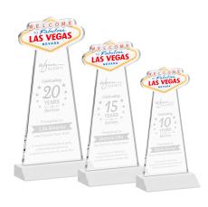 Las Vegas White Unique Crystal Award - Awards and Trophies