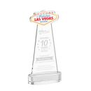 Las Vegas Clear on Alberton Base Unique Crystal Award