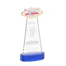 Las Vegas Blue on Alberton Base Unique Crystal Award