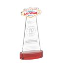 Las Vegas Red on Alberton Base Unique Crystal Award