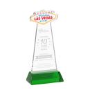 Las Vegas Green on Hartford Base Unique Crystal Award