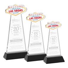 Las Vegas Black on Hartford Base Unique Crystal Award - Awards and Trophies