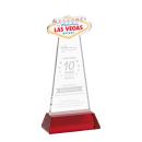 Las Vegas Red on Hartford Base Unique Crystal Award