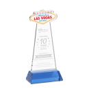 Las Vegas Sky Blue on Hartford Base Unique Crystal Award