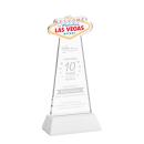 Las Vegas White on Hartford Base Unique Crystal Award