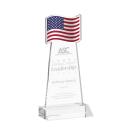 Flag Clear Unique Crystal Award