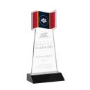Flag Black Unique Crystal Award