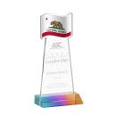 Flag Prismatic Unique Crystal Award