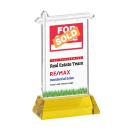 Real Estate Full Color Gold on Hartford Base Unique Crystal Award