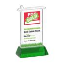 Real Estate Full Color Green on Hartford Base Unique Crystal Award