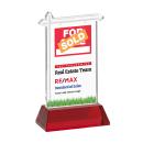 Real Estate Full Color Red on Hartford Base Unique Crystal Award