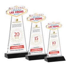 Las Vegas Full Color Black Unique Crystal Award - Awards and Trophies