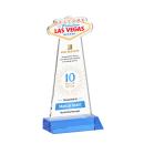 Las Vegas Full Color Sky Blue Unique Crystal Award
