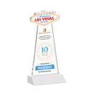 Las Vegas Full Color White Unique Crystal Award