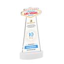 Las Vegas Full Color White on Alberton Base Unique Crystal Award