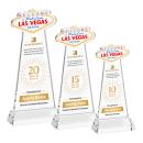 Las Vegas Full Color Clear on Hartford Base Unique Crystal Award