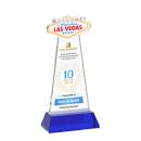Las Vegas Full Color Blue on Hartford Base Unique Crystal Award