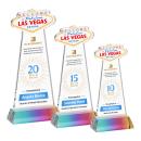 Las Vegas Full Color Prismatic on Hartford Base Unique Crystal Award