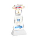 Las Vegas Full Color White on Hartford Base Unique Crystal Award