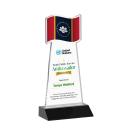 Flag Full Color Black Unique Crystal Award