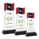 Flag Full Color Black on Hartford Base Unique Crystal Award