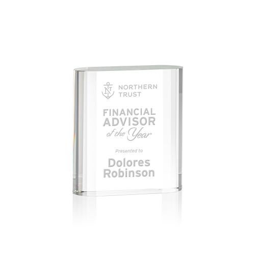 Awards and Trophies - Crystal Awards - Merit Rectangle Crystal Award
