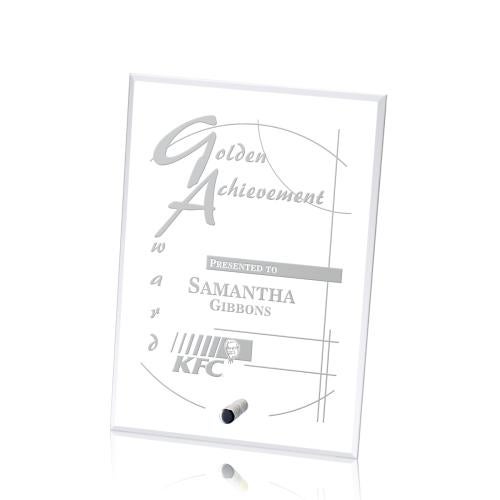 Awards and Trophies - Crystal Awards - Cantebury Vertical Rectangle Crystal Award