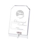 Cantebury Clipped Rectangle Crystal Award