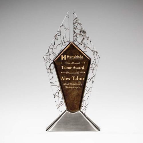 Awards and Trophies - Unique Awards - Rhombus Polygon Glass Award