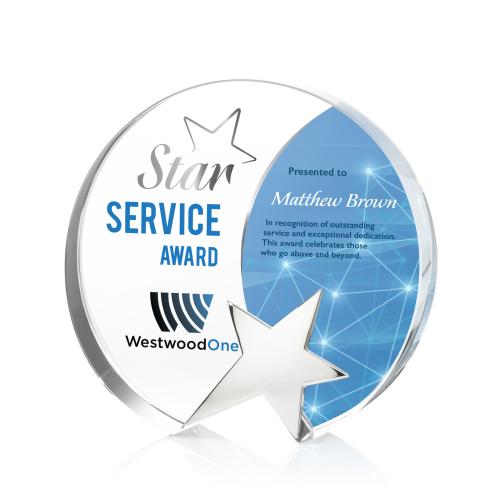 Awards and Trophies - Crystal Awards - Creemore Full Color Star Crystal Award