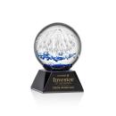Starburst Black on Sheffield Base Globe Glass Award