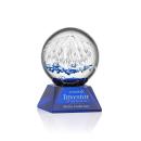Starburst Blue on Sheffield Base Globe Glass Award