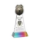 Police Badge Full Color Prismatic on Hartford Base Unique Crystal Award