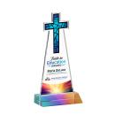 Cross Full Color Prismatic Unique Crystal Award