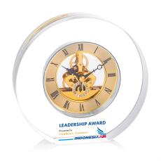 Wilkes Full Color Clock - Gold - Clocks