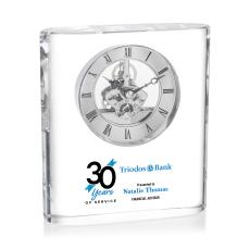 Adams Full Color Clock - Silver - Clocks